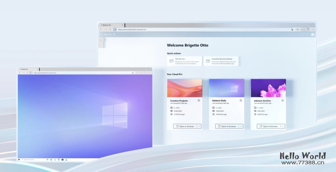 “Windows 365 Switch”一秒钟在 Windows11 和云PC之间切换